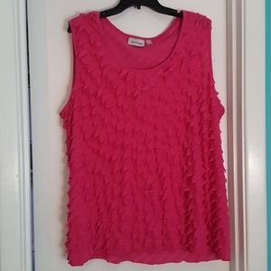 Avenue flutter pink sleeveless dress top